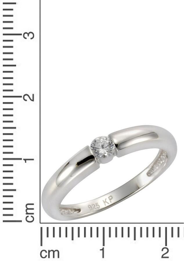 Firetti Ring Sieraad cadeau zilver 925 damesring verlovingsring solitair