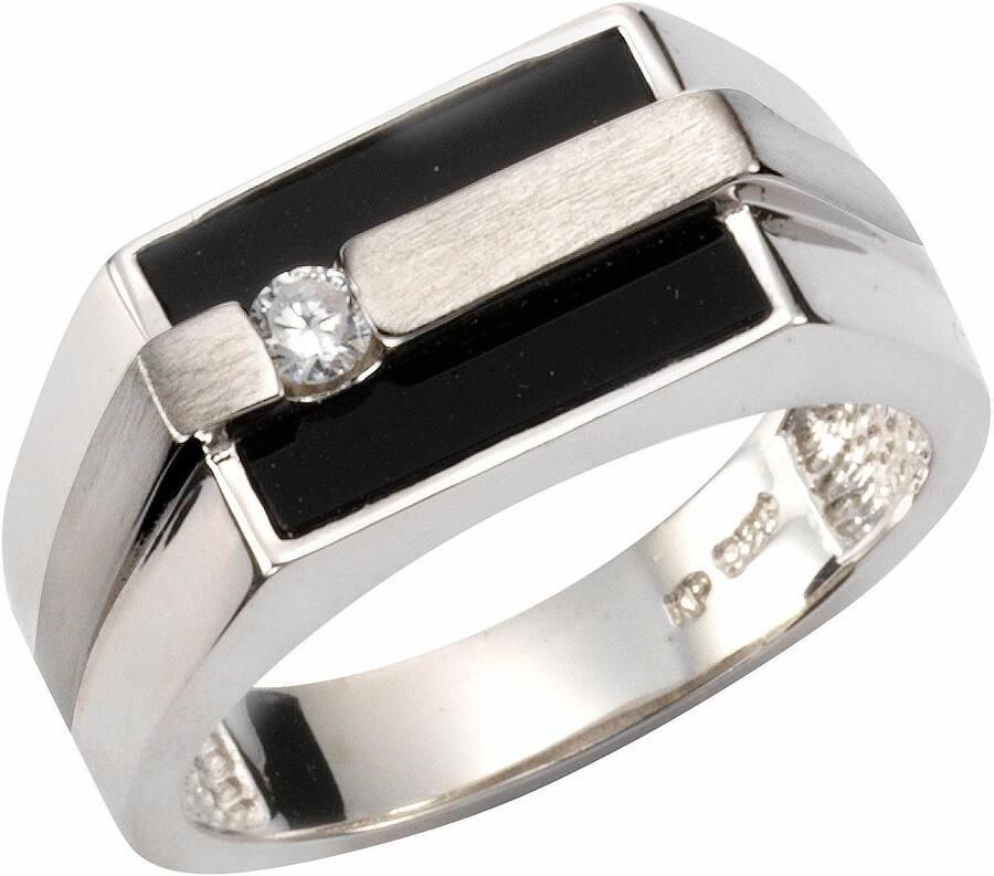 Firetti Ring Sieraad cadeau zilver 925 zilveren ring ringkop vierkant - Foto 3