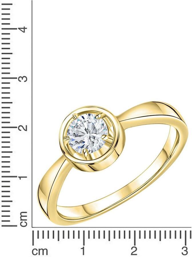 Firetti Ring Sieraad Geschenk zilver 925 Zilveren ring Solitair