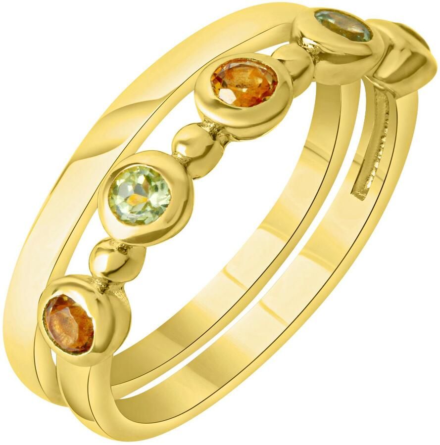 Firetti Ringenset Multipack sieraden cadeau zilver 925 vinger ringen (set 2-delig) - Foto 2