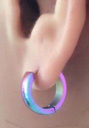 Firetti Set oorringen Multipack sieraad cadeau oorbellen creolen set regenboog (set 3-delig) - Foto 1