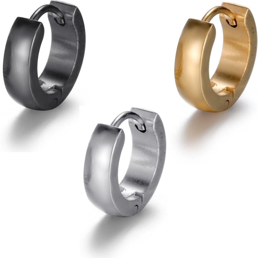 Firetti Set oorringen Multipack sieraden cadeau oorbellen creolen set (set 3-delig)