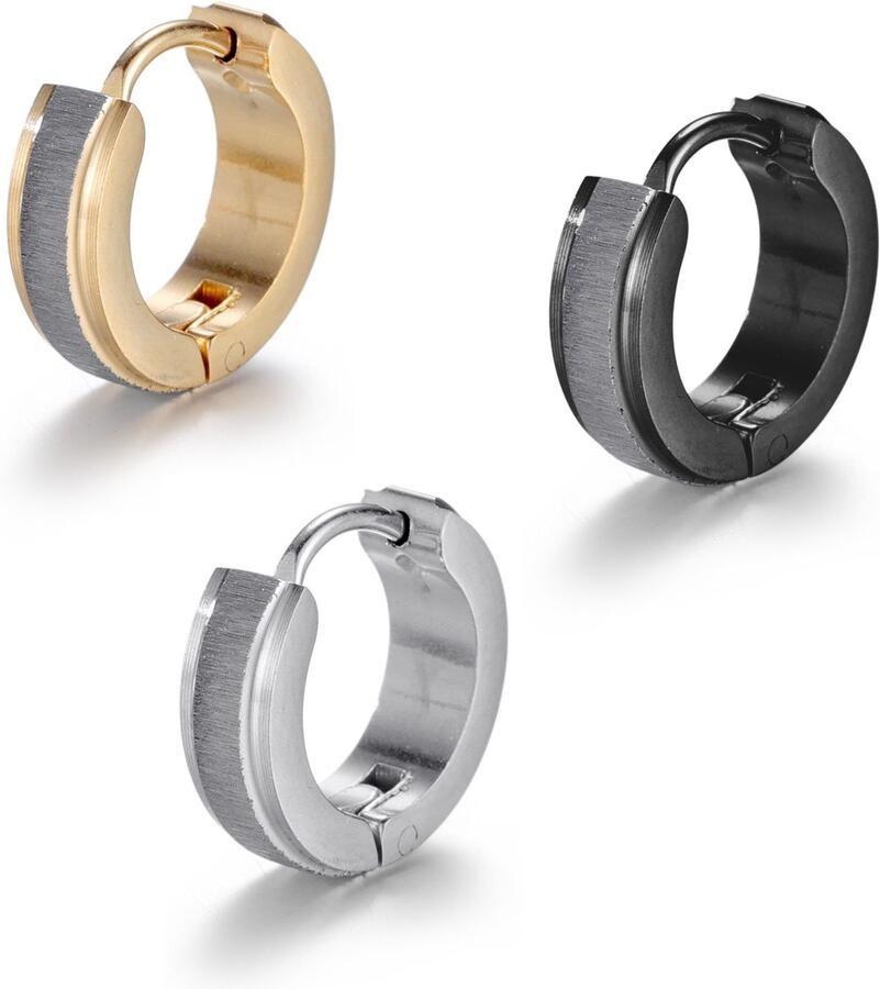 Firetti Set oorringen Multipack sieraden cadeau oorbellen creolen set (set 3-delig)