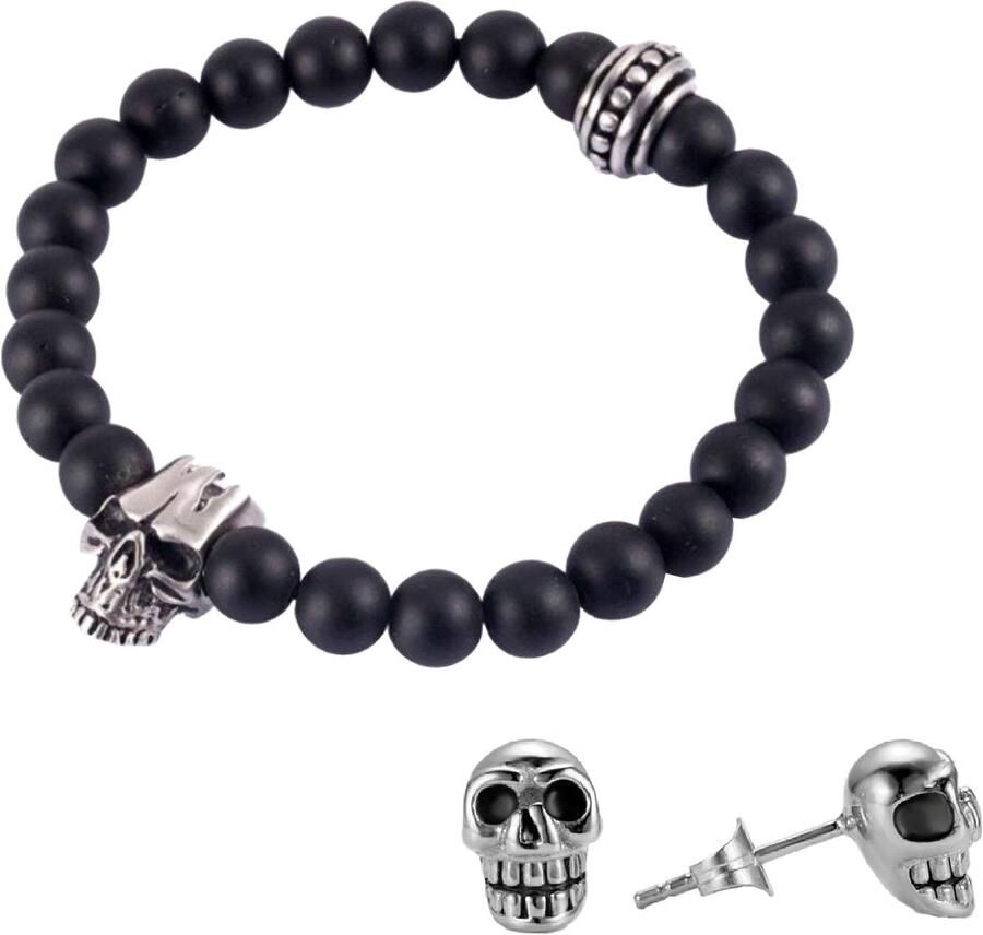 Firetti Sieradenset Multipack sieraden cadeau roestvrijstalen armband paar oorstekers (set 3-delig) - Foto 3