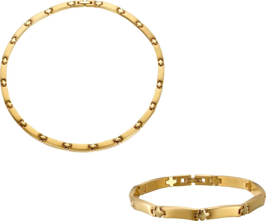 Firetti Sieradenset Multipack sieraden cadeau roestvrijstalen halsketting armband (set 2-delig) - Foto 3