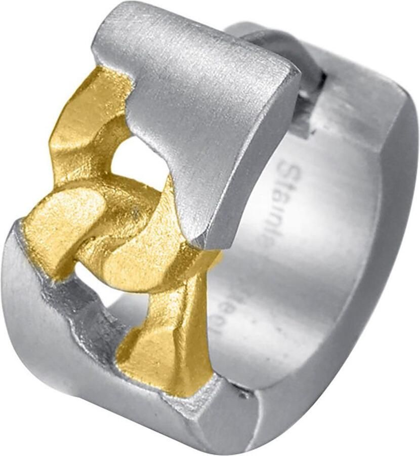 Firetti Single-oorring Sieraad cadeau roestvrij staal oorbellen oorbel schakelketting vintage - Foto 3