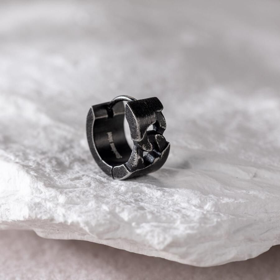 Firetti Single-oorring Sieraad cadeau roestvrij staal oorbellen oorbel schakelketting vintage