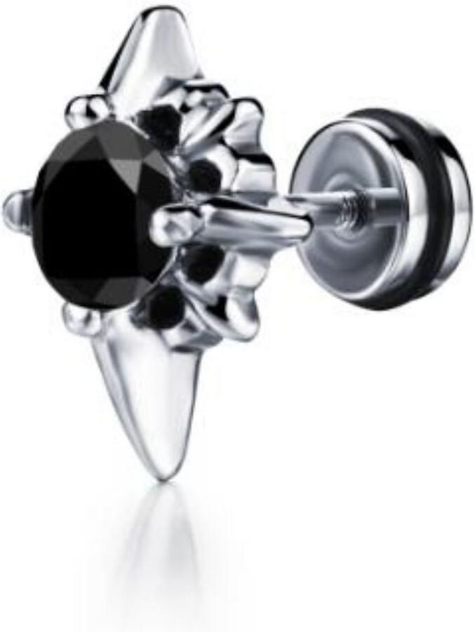 Firetti Single-oorstekers Sieraad cadeau oorbellen enkel kruis - Foto 1