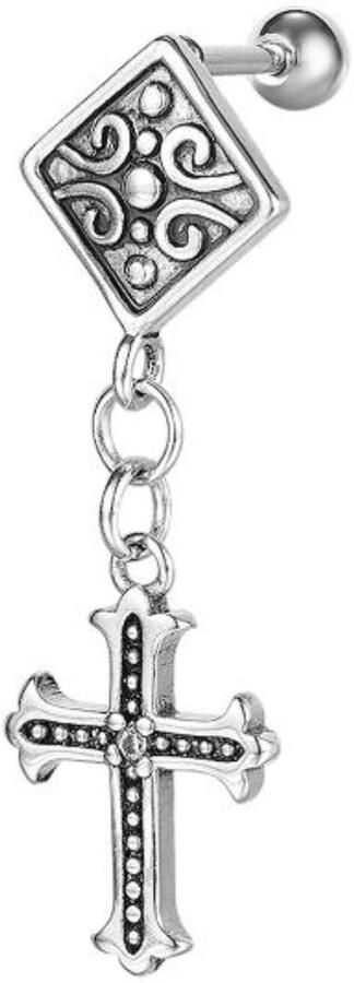 Firetti Single-oorstekers Sieraad cadeau oorbellen enkel kruis