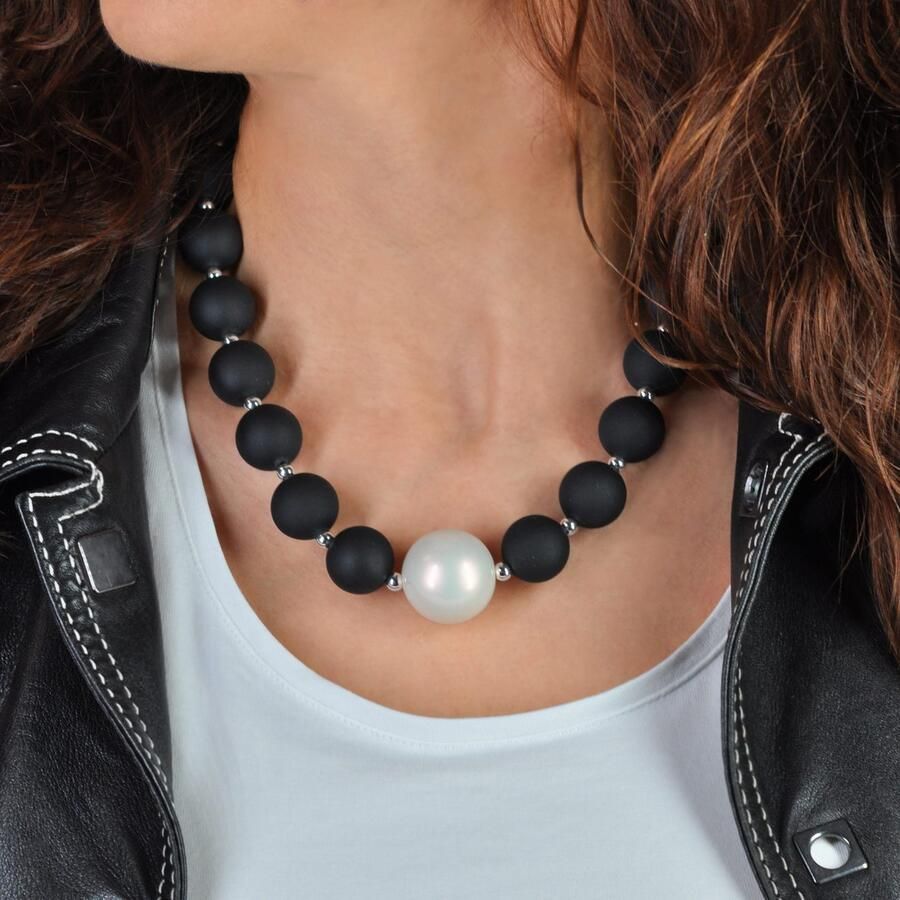 Firetti State t-ketting Sieraden cadeau Big mother of pearl - Foto 2