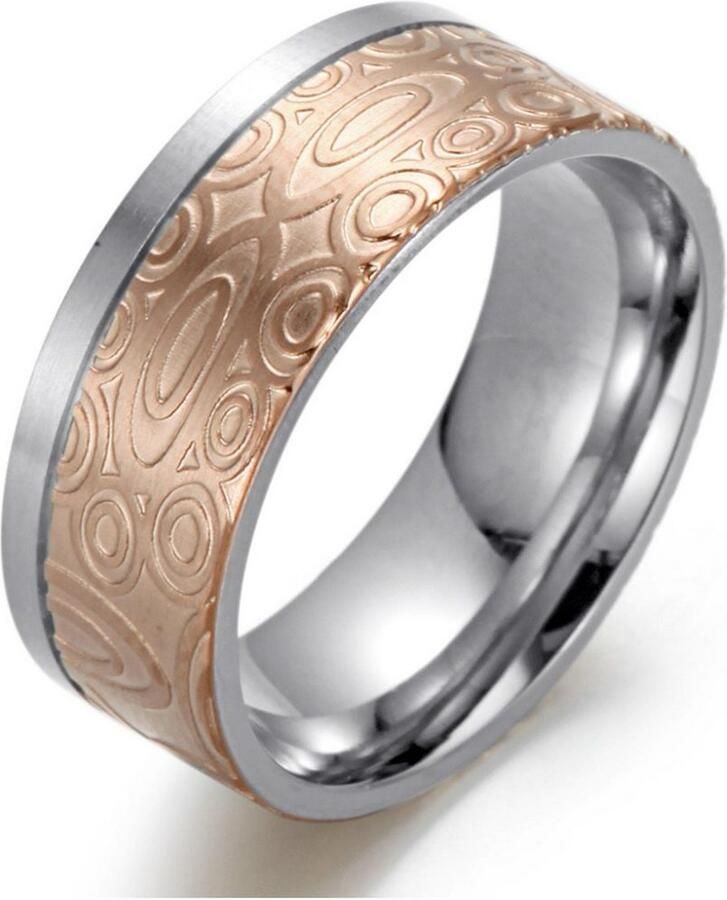 Firetti Trouwring Sieraad cadeau "LIEFDE" bicolor ca. 6 0mm breed ca. 8 0mm breed