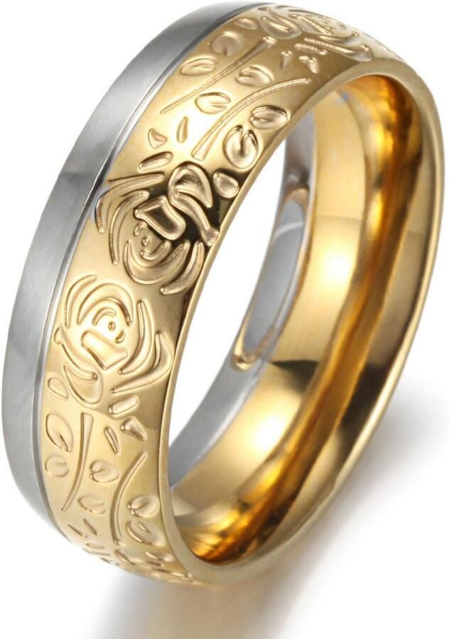 Firetti Trouwring Sieraad cadeau "LIEFDE" bicolor ca. 8 00 mm breed