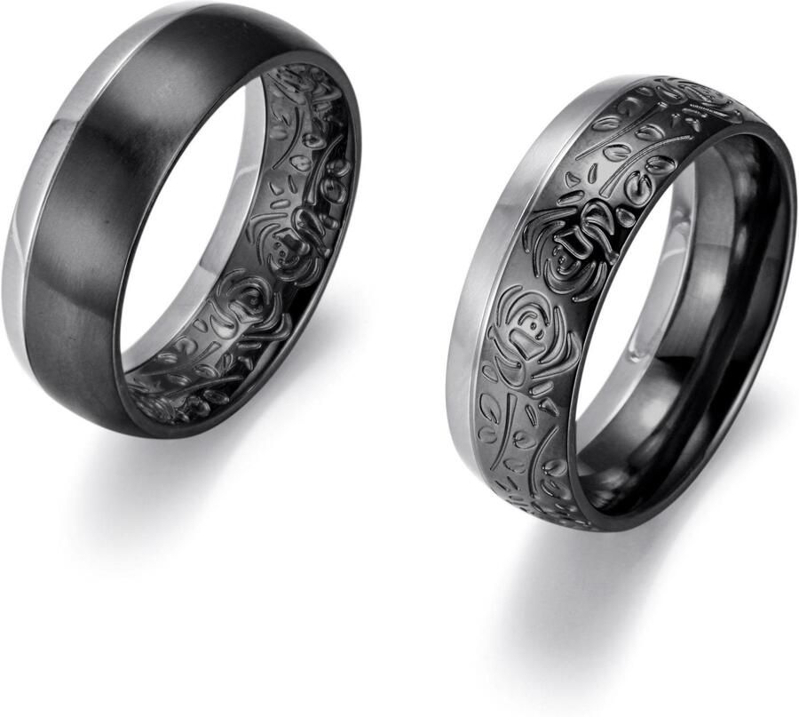 Firetti Trouwring Sieraad cadeau "LIEFDE" bicolor ca. 8 00 mm breed - Foto 2