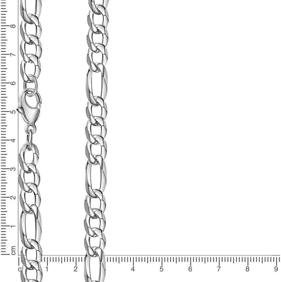 Firetti Zilverkleurige ketting Sieraad cadeau zilver 925 halssieraad halsketting figaroketting