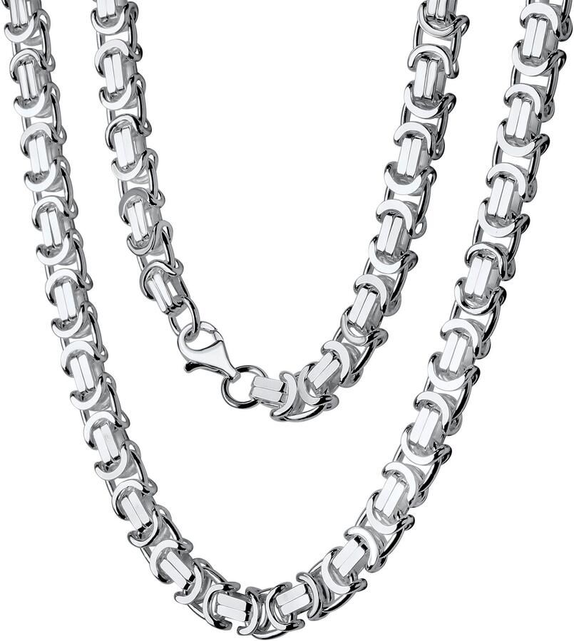 Firetti Zilverkleurige ketting Sieraad cadeau zilver 925 halssieraad halsketting koningsketting - Foto 4
