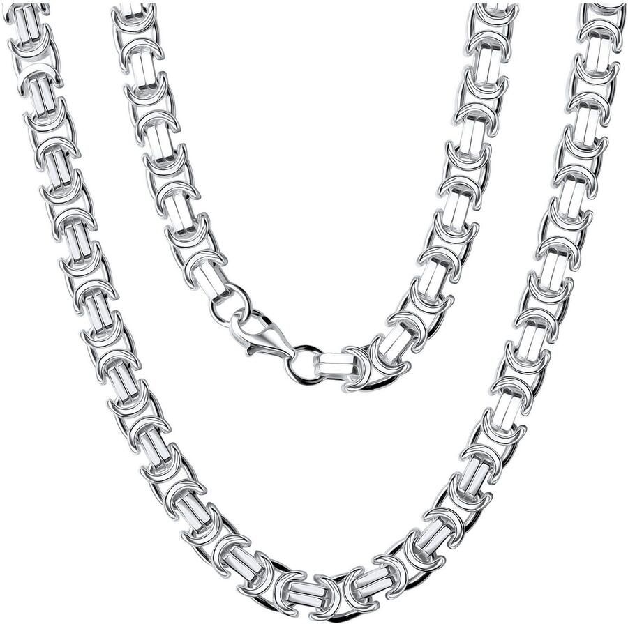 Firetti Zilverkleurige ketting Sieraad cadeau zilver 925 halssieraad halsketting koningsketting