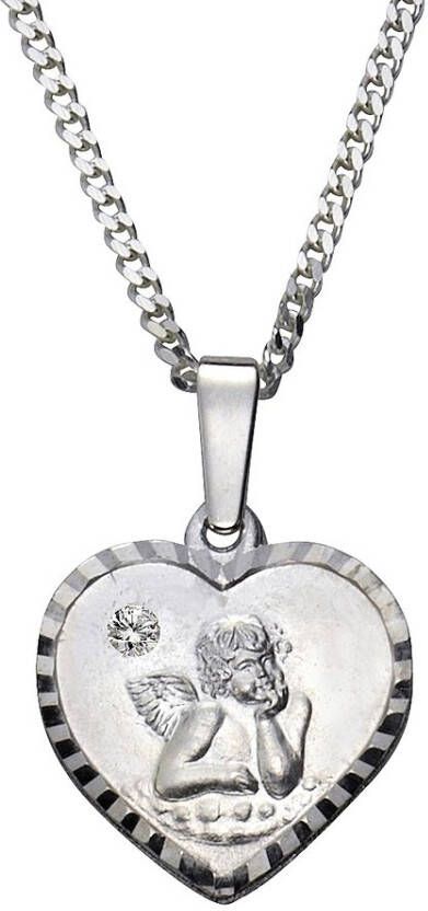 Firetti Ketting met hanger Sieraad cadeau zilver 925 halssieraad halsketting panzerketting hart