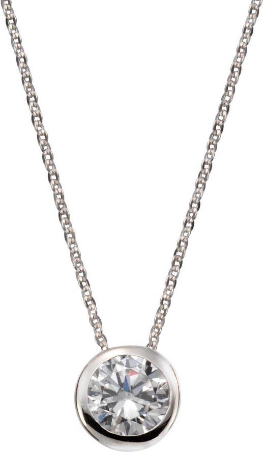 Firetti Ketting met hanger Sieraad cadeau zilver 925 halssieraad halsketting ankerketting solitair