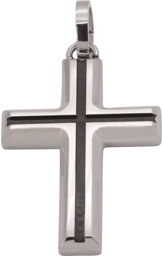 Firetti Kettinghanger Kruis gedeelt. IP-gecoat glans-look massief Made in Ger y