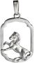 Firetti Kettinghanger Sieraad cadeau zilver 925 halssieraad hanger paard - Thumbnail 1