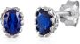 Firetti Oorstekers Sieraad cadeau zilver 925 oorbellen edelsteen spinel - Thumbnail 1