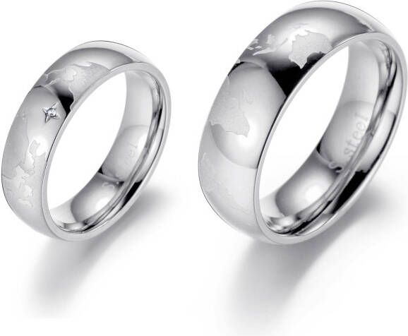 Firetti Partnerring Sieraad cadeau "LIEFDE" Aarde met of zonder zirkoon (synthetisch)