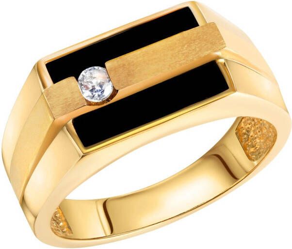 Firetti Ring Sieraad cadeau zilverkleur 925 zilveren ring ringkop vierkant
