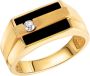 Firetti Ring Sieraad cadeau zilverkleur 925 zilveren ring ringkop vierkant - Thumbnail 1