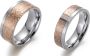 Firetti Trouwring Sieraad cadeau "LIEFDE" bicolor ca. 6 0mm breed ca. 8 0mm breed - Thumbnail 1