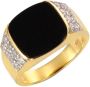 Firetti Ring Sieraad cadeau zilver 925 herenring zegelring agaat - Thumbnail 1