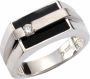 Firetti Ring Sieraad cadeau zilver 925 zilveren ring ringkop vierkant - Thumbnail 1