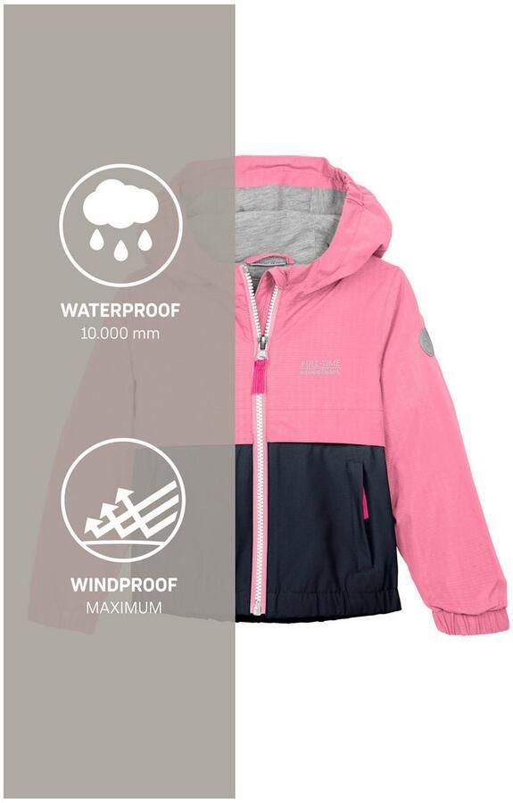 First instinct by killtec Functioneel jack FIOS 7 MNS JCKT Waterdichte kinderjas met Colourblock-design - Foto 5