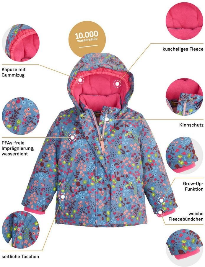 First instinct by killtec Functioneel jack FIOW 13 MNS JCKT Waterdichte functionele jas met verlengbare mouwen en fleece. - Foto 3