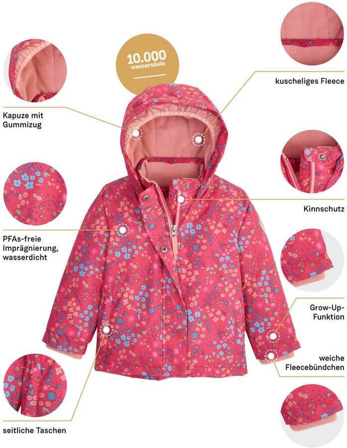 First instinct by killtec Functioneel jack FIOW 13 MNS JCKT Waterdichte functionele jas met verlengbare mouwen en fleece. - Foto 2