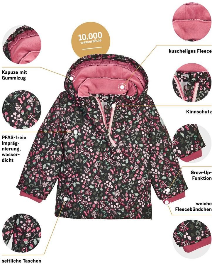 First instinct by killtec Functioneel jack FIOW 13 MNS JCKT Waterdichte functionele jas met verlengbare mouwen en fleece.