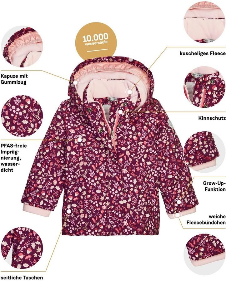 First instinct by killtec Functioneel jack FIOW 13 MNS JCKT Waterdichte functionele jas met verlengbare mouwen en fleece.