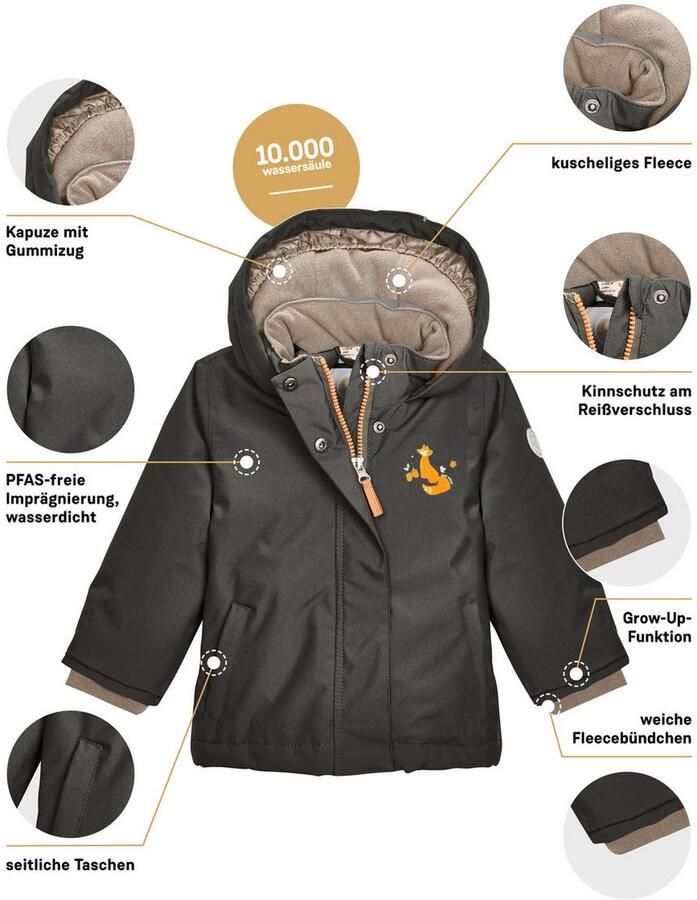 First instinct by killtec Functioneel jack FIOW 38 MNS JCKT Waterdichte functionele jas met verlengbare mouwen