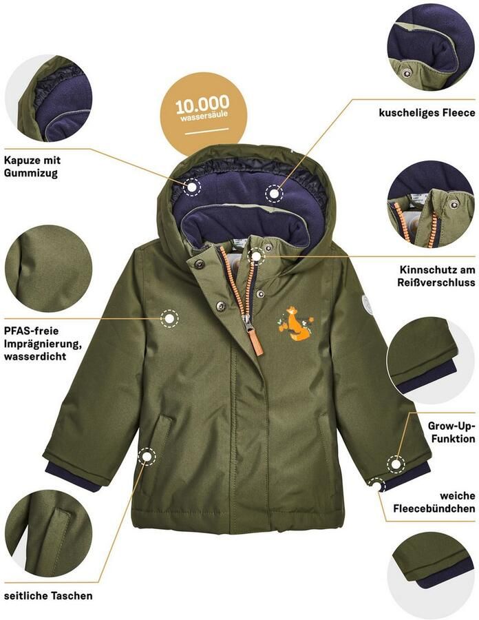 First instinct by killtec Functioneel jack FIOW 38 MNS JCKT Waterdichte functionele jas met verlengbare mouwen