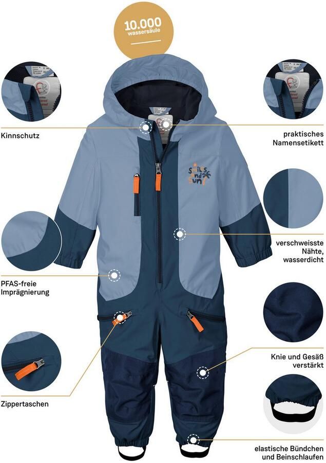 First instinct by killtec Jumpsuit FIOS 21 MNS ONPC Wind- en waterdicht reflecterende details PFAS-vrij geïmpregneerd