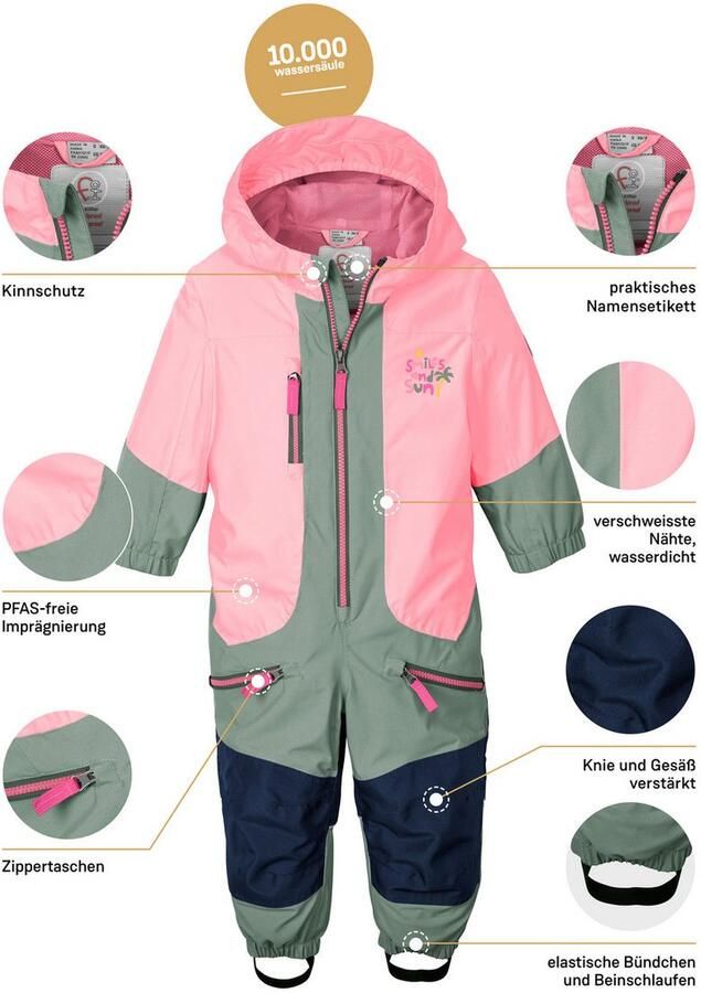 First instinct by killtec Jumpsuit FIOS 21 MNS ONPC Wind- en waterdicht reflecterende details PFAS-vrij geïmpregneerd