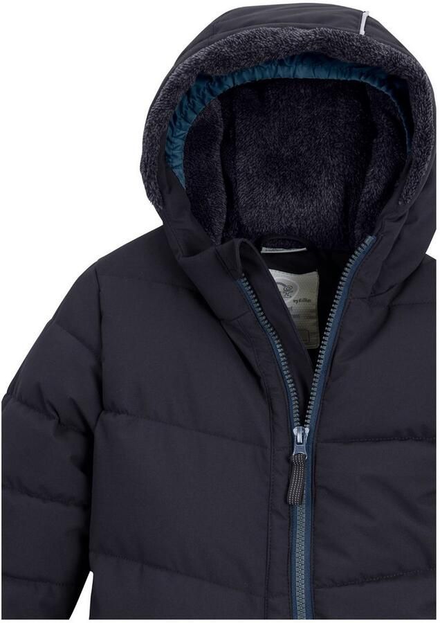 First instinct by killtec Jumpsuit FIOW 20 MNS QLTD ONPC Doorgestikte overall met capuchon 10.000 mm waterkolom teddybont binnen