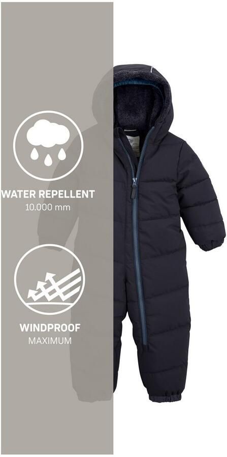 First instinct by killtec Jumpsuit FIOW 20 MNS QLTD ONPC Doorgestikte overall met capuchon 10.000 mm waterkolom teddybont binnen - Foto 5