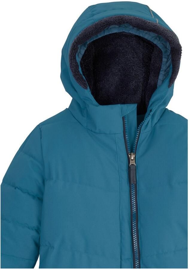 First instinct by killtec Jumpsuit FIOW 20 MNS QLTD ONPC Doorgestikte overall met capuchon 10.000 mm waterkolom teddybont binnen