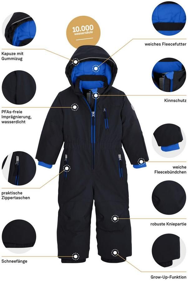 First instinct by killtec Jumpsuit FISW 36 MNS ONPC Waterdichte skioverall met fleece-binnenvoering verlengbare mouwen - Foto 3
