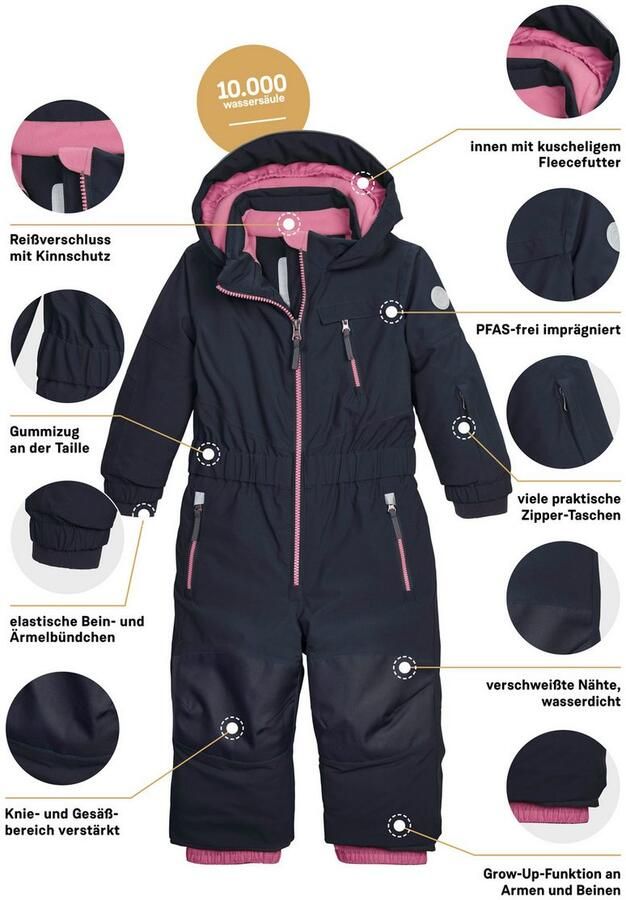 First instinct by killtec Jumpsuit FISW 46 MNS ONPC Wind- em waterdichte sneeuwoverall met verlengbare ar en benen