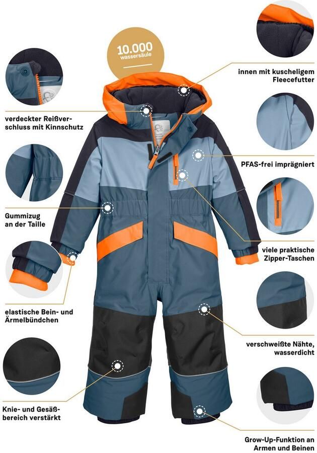 First instinct by killtec Jumpsuit FISW 47 MNS ONPC Warm gevoerde wind- u. waterdichte sneeuwoverall Grow-Up-functie - Foto 2