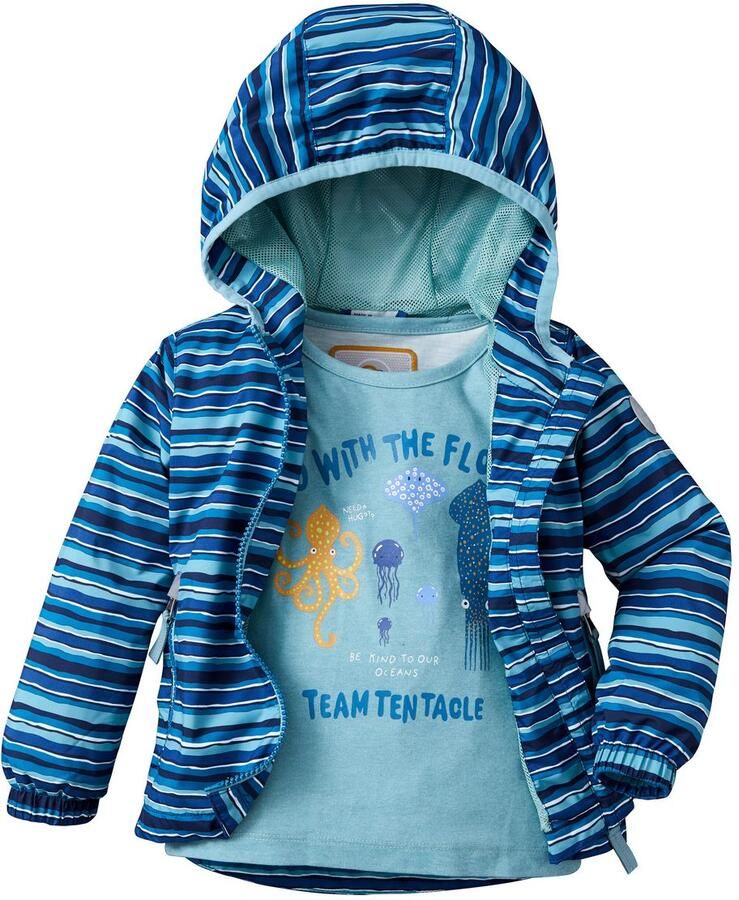 First instinct by killtec Outdoorjack FIOS 56 MNS JCKT Functionele jack met capuchon verlengbare mouwen waterafstotend