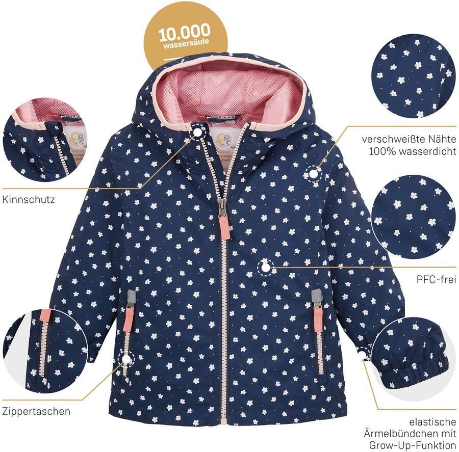 First instinct by killtec Outdoorjack FIOS 71 MNS JCKT Waterdicht verlengbare mouwen PFAs-vrije impregnatie