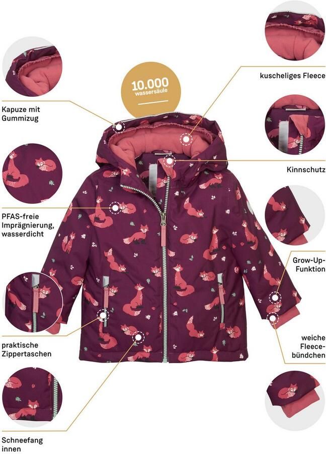 First instinct by killtec Ski-jack FISW 29 MNS SKI JCKT Waterdichte jas met verlengbare mouwen en stijlvolle print - Foto 1