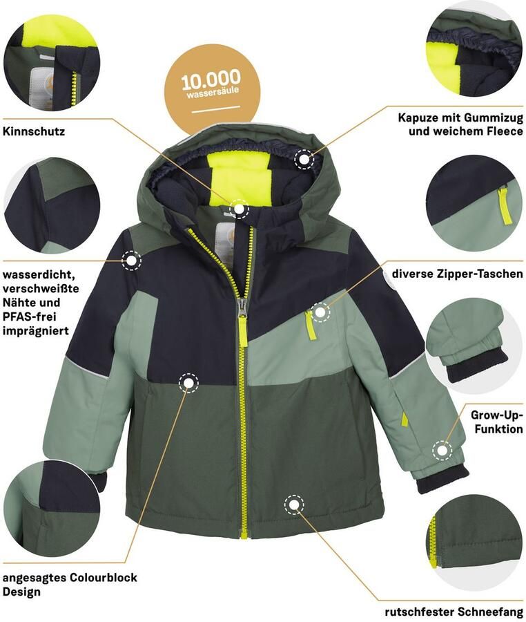 First instinct by killtec Ski-jack FISW 42 MNS SKI JCKT Functionele jas: waterdicht colourblock mouwen verlengbaar - Foto 2